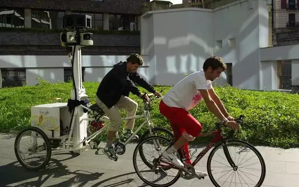 Rower Google Street View w Bilbao