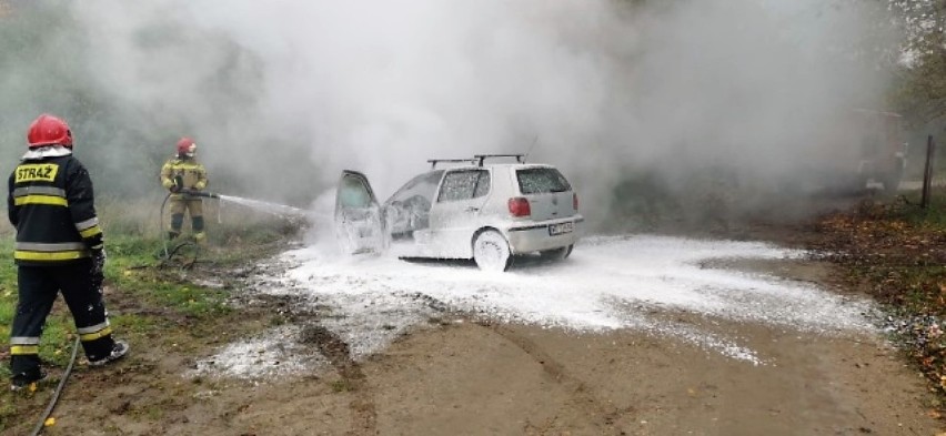Pożar auta w Sulimicach
