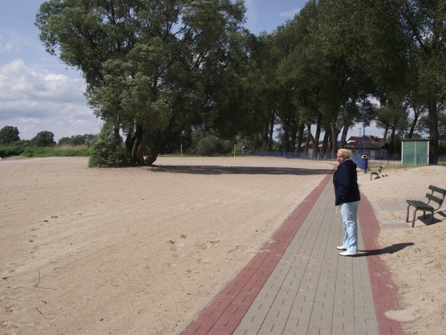 Plaża w Lubczynie- prawie pusta