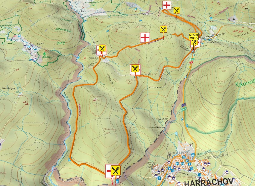 Letni Bieg Piastów 2016, trasa Półmaratonu