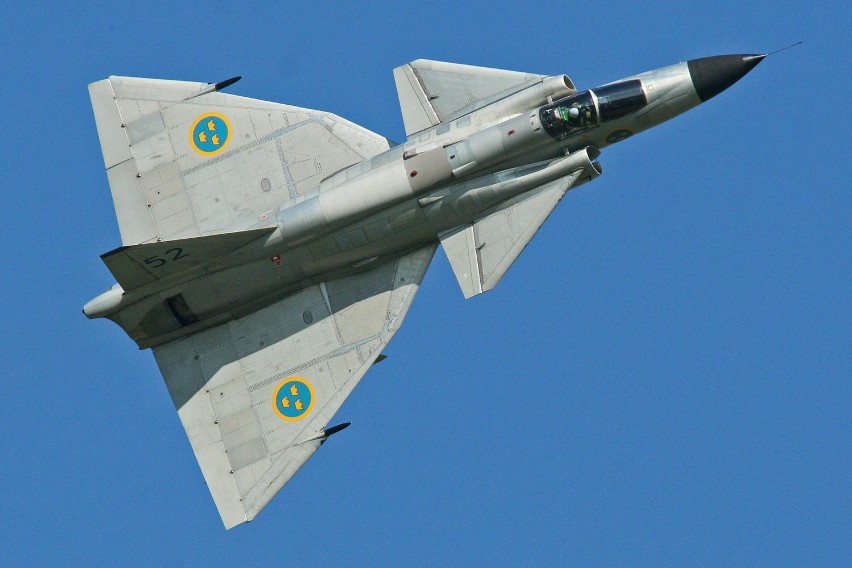 Saab JA 37 Viggen to szwedzki samolot myśliwsko-szturmowy...