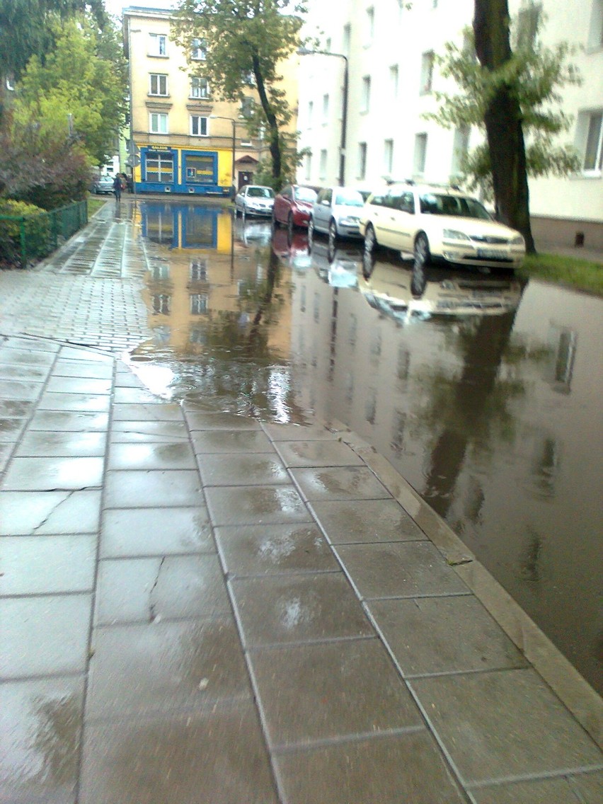 Praga Południe: ulica Kickiego znów pod wodą