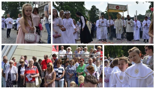 Tłumy wiernych podczas procesji Bożego Ciała w Opolu.