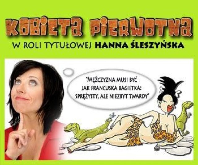 Plakat spektaklu &quot;Kobieta pierwotna&quot;