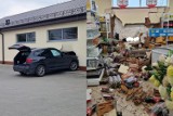 Auto uderzyło w ścianę marketu w Wielkopolsce. Wybiło w nim dziurę! Zobacz zdjęcia