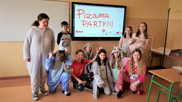 Piżama Party w Szkole Podstawowej numer 4 w Jędrzejowie.