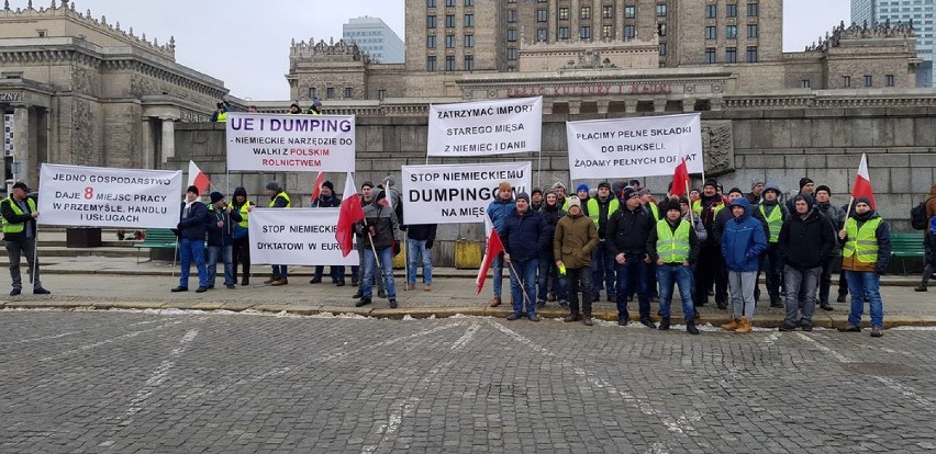 Rolnicy z całej Polski protestowali w Warszawie