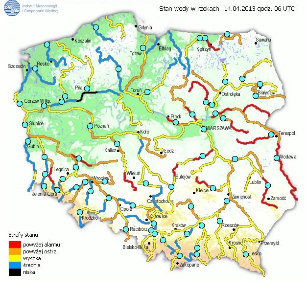 Śląskie: Przekroczone stany alarmowe rzek. IMGW ogłasza II stopień zagrożenia