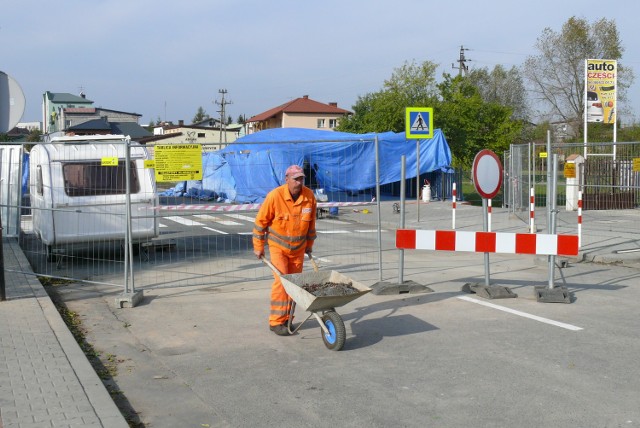 Dziś przed południem na moście trwały jeszcze ostatnie prace porządkowe