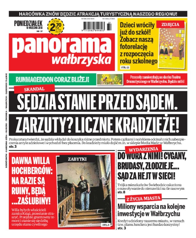 Panorama Wałbrzyska wydanie z 10 września 2018 r.