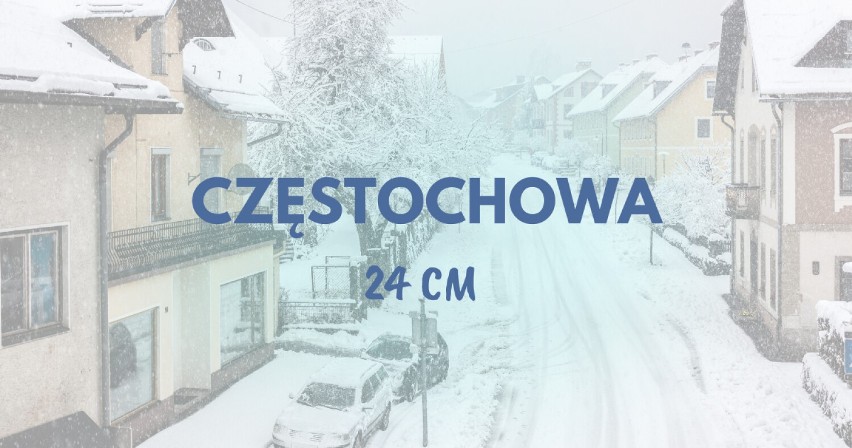 WYSOKOŚĆ POKRYWY ŚNIEŻNEJ: 24 CM...