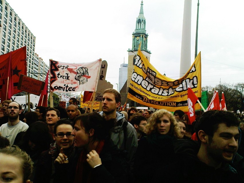 Strajk studentów, Berlin listopad 2009