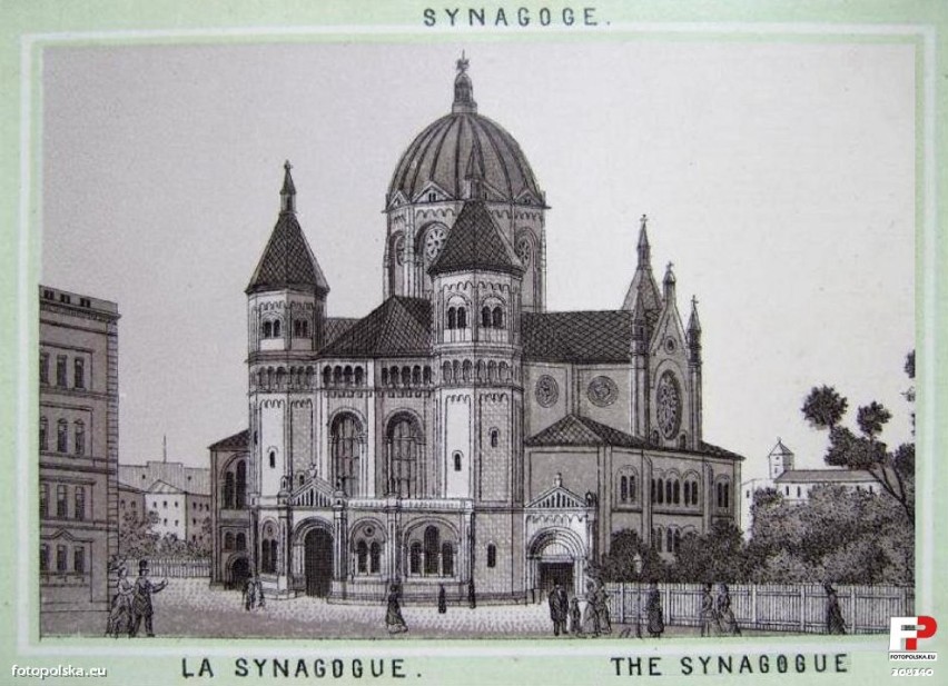 Nowa Synagoga przy ul. Łąkowej. To był przepiękny budynek w sercu  Breslau (ZDJĘCIA)
