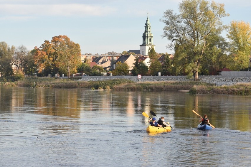 Społecznicy monitorują Odrę w Krośnie Odrzańskim.