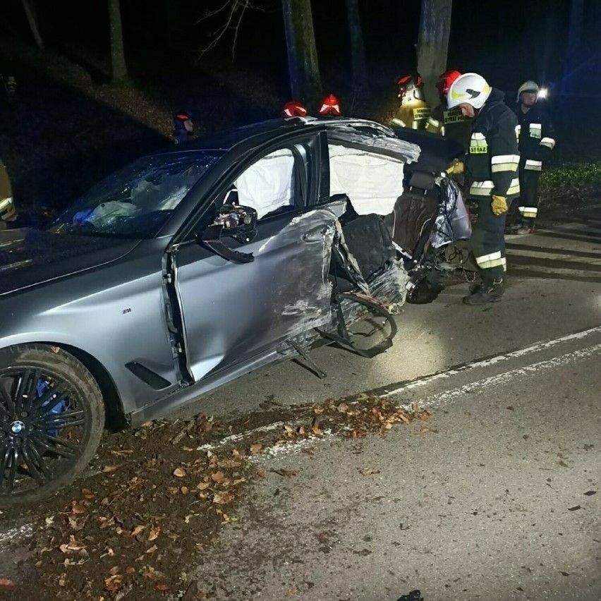 Policja szuka świadków wypadku, do którego doszło na trasie Nowa Karczma - Grabówko 