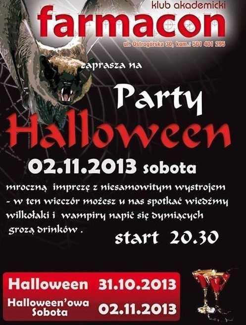 W stolicy Zagłębia studenci bawić się będą w Halloween w...