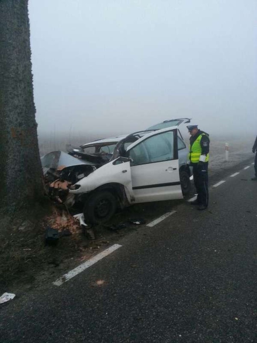 Wypadek w Kiertynach Małych. Zginął 43-letni kierowca