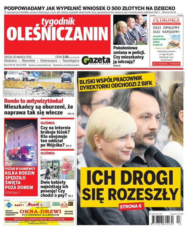 tygodnik Oleśniczanin 30.03.2016