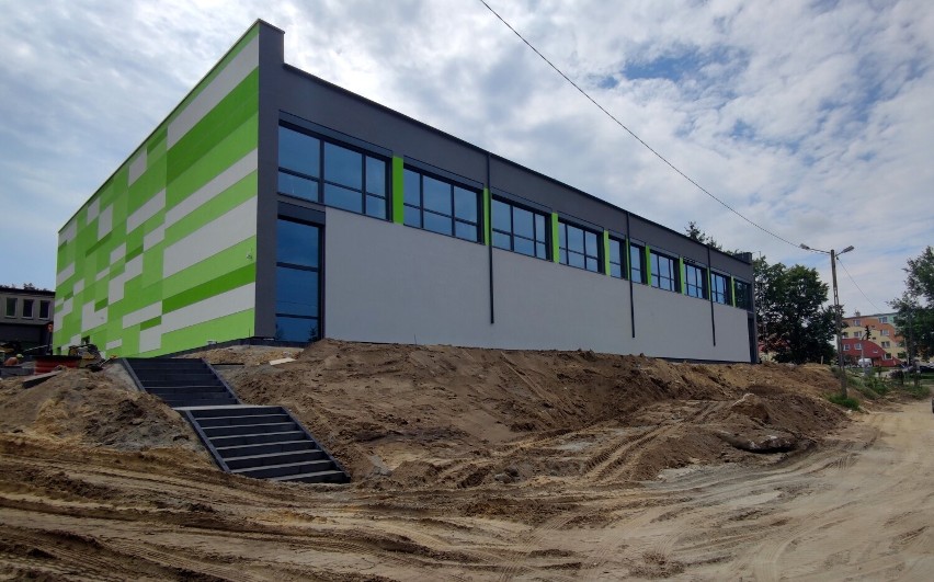 Budowa pasywnego basenu i hali w Sulejowie, lipiec 2021