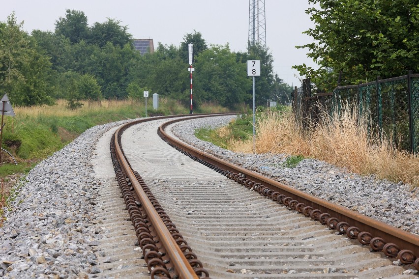 Remontowany odcinek linii kolejowej Grudziądz-Toruń. Prace...