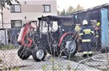 W Kętach doszło do pożaru budynku gospodarczego przy ulicy Legionów. Spłonął traktor