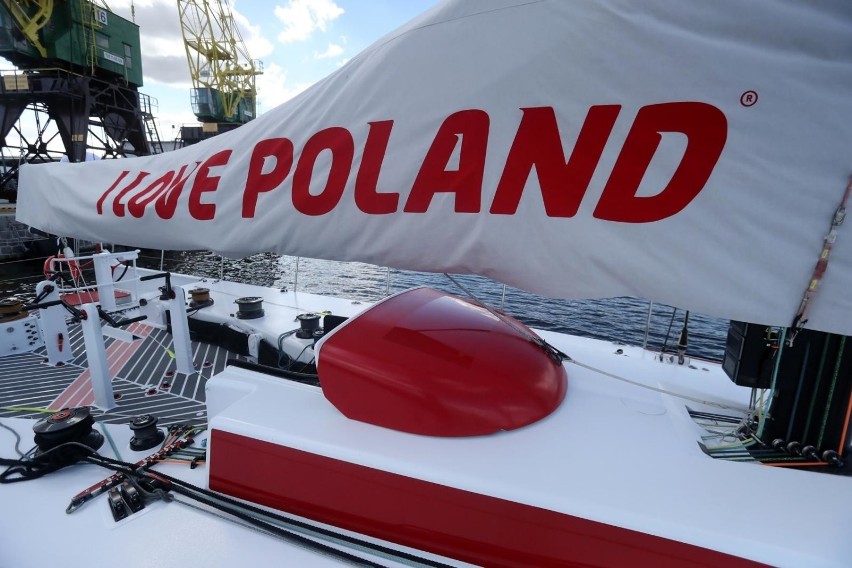 Jacht I LOVE POLAND należący do Polskiej Fundacji Narodowej....