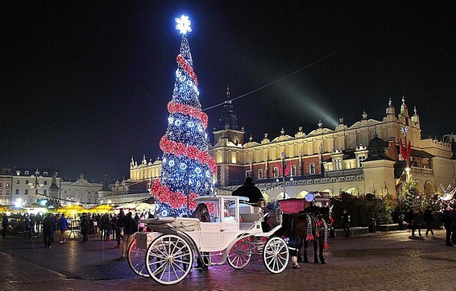 Choinka na Rynku Głównym w 2015