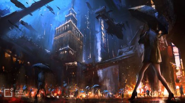 Mroczna wizja Warszawy przyszłości? Zobacz, jak widzi stolicę twórca ilustracji w Assassin's Creed