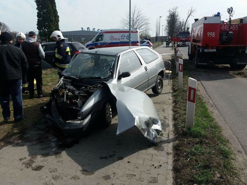 Wypadek na trasie Jabłonna- Wioska FOTO