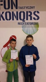 Uczniowie ZSP w Stobiecku Szlacheckim wyróżnieni w "FUNtastycznym konkursie recytatorskim..."
