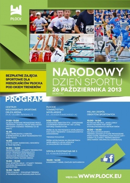 Narodowy Dzień Sportu w Płocku już 27 października