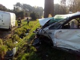 Poważny wypadek w Żernikach. Cztery osoby trafiły do szpitala