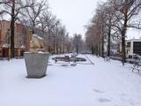 W Rawiczu sypnęło dziś (03.02.2023) śniegiem. Tak wygląda miasto w zimowej scenerii [ZDJĘCIA]