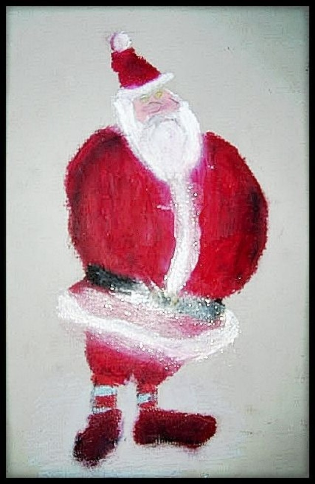 Święty Mikołaj - rysunek