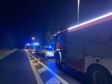 Wypadek pod Jasieniem. Nissan wypadł z drogi i dachował. Zginęła 19-latka