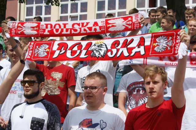 Mecz Polska-Portugalia na konińskim bulwarze
