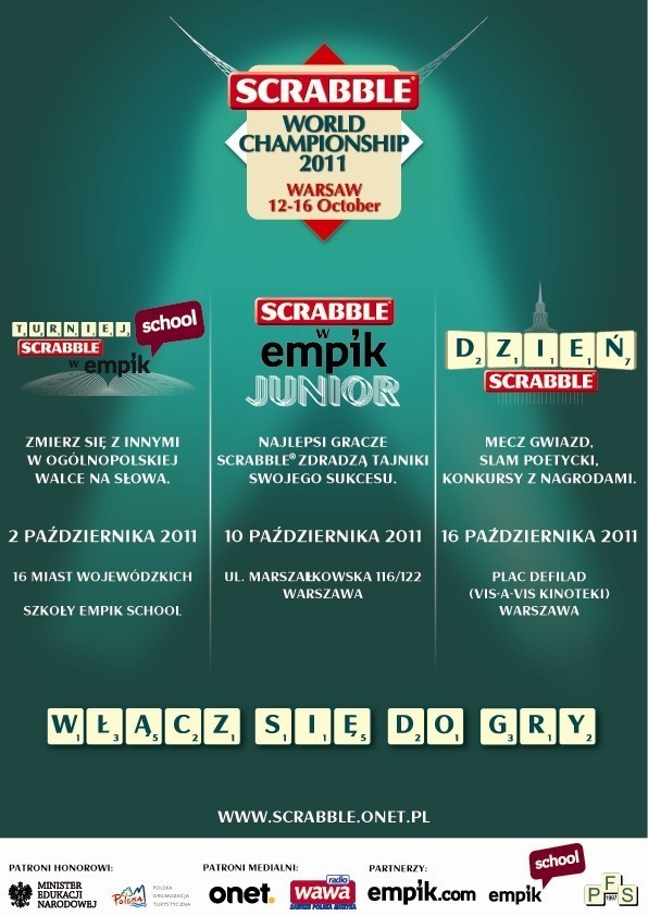 Mistrzostwa Świata w Scrabble w Warszawie