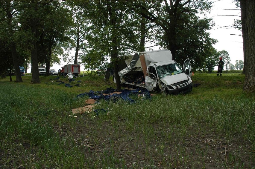 Wypadek na drodze nr 55 ZDJĘCIA