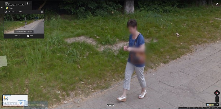 Na zdjęciach kamery Google Street View uchwyciły ulice m.in....