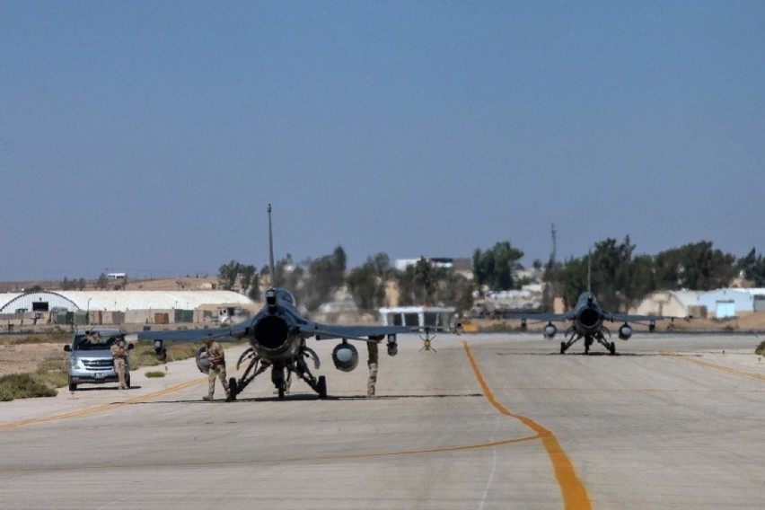 Belgijskie F-16 w Iraku, początek października br.