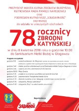 Obchody 78 rocznicy zbrodni katyńskiej odbedą się w Głogowcu PROGRAM 