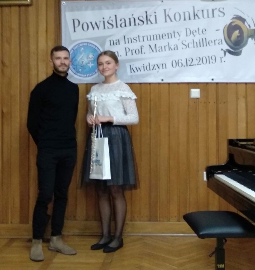 Krasnosielc. Oliwia Piórecka na podium w Kwidzynie. Wzięła udział w Powiślańskim Konkursie na Instrumenty Dęte
