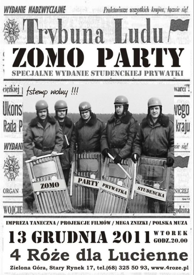 ZOMO Party - Specjalne wydanie Studenckiej Prywatki.