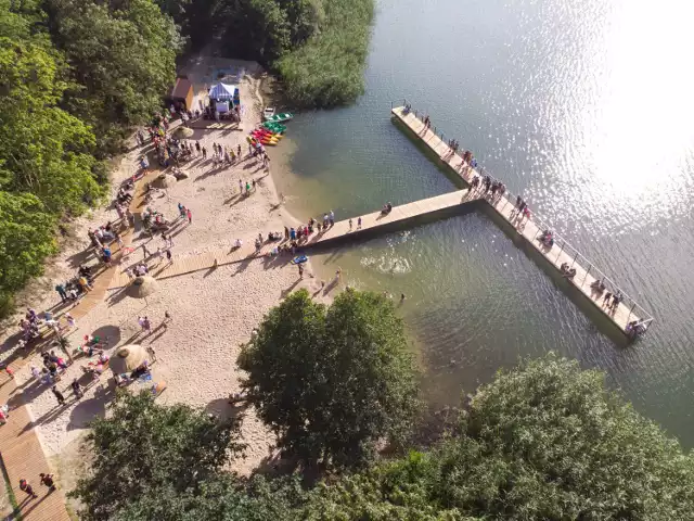 Tak wygląda odnowiona plaża w Grucie pod Grudziądzem. Została oficjalnie otwarta