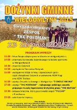 Wielgomłyny: Dożynki gminne 2015. Wystąpią The Postman