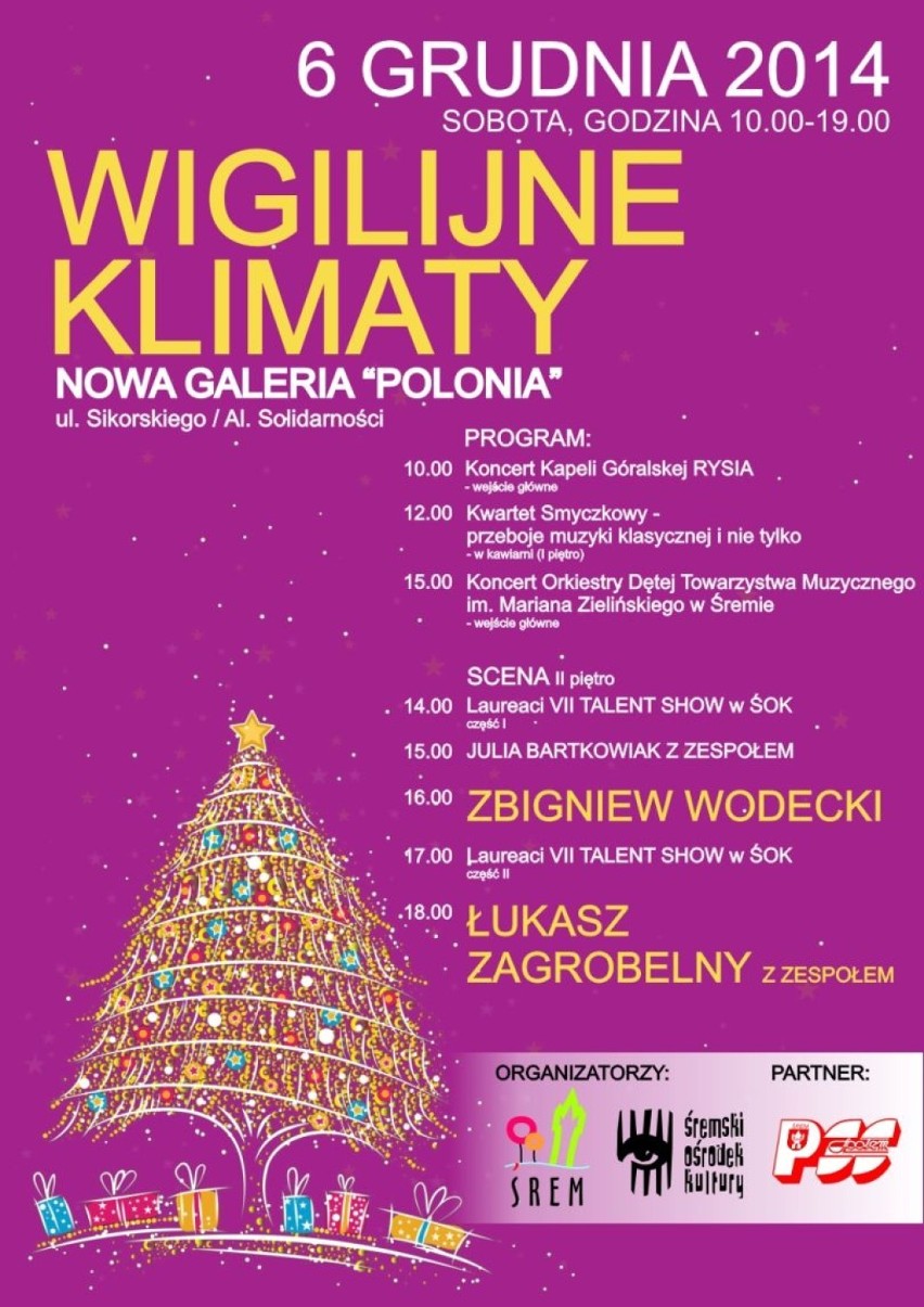 Śrem: Wigilijne Klimaty 2014 pod Galerią Polonia...