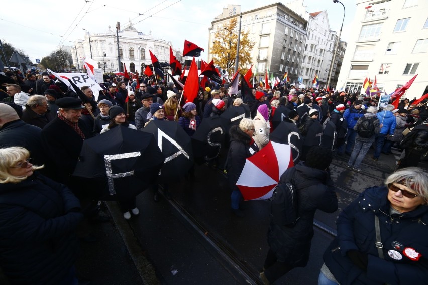 11 listopada 2017. Antyfaszystowski marsz "za wolność waszą...