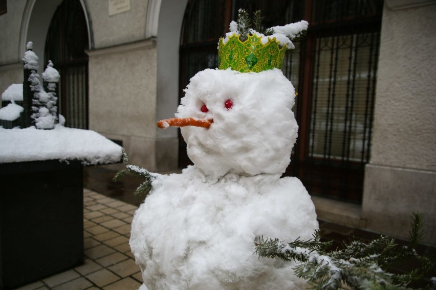 Kraków dawno nie był tak biały. A śnieg pada i będzie padać dalej [ZDJĘCIA]