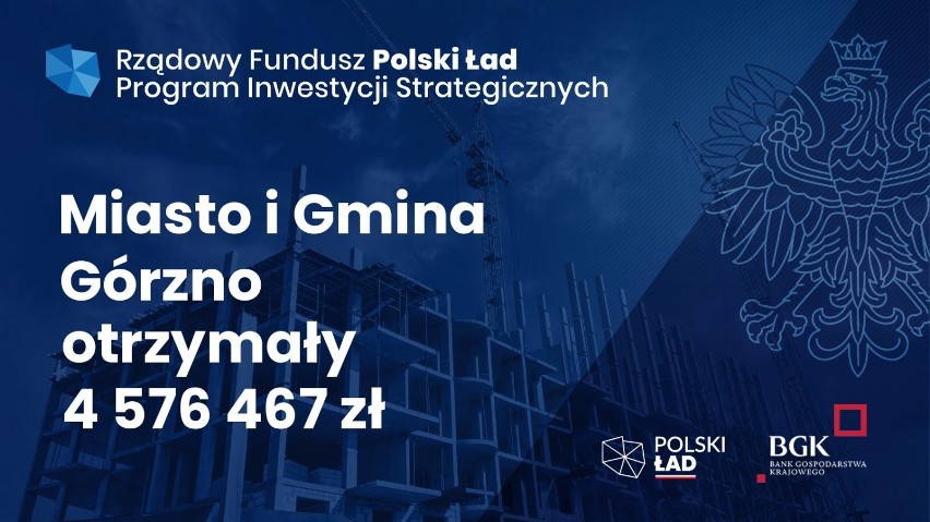 Miasto i gmina Górzno: 4576467,88 zł na budowę gminnego...