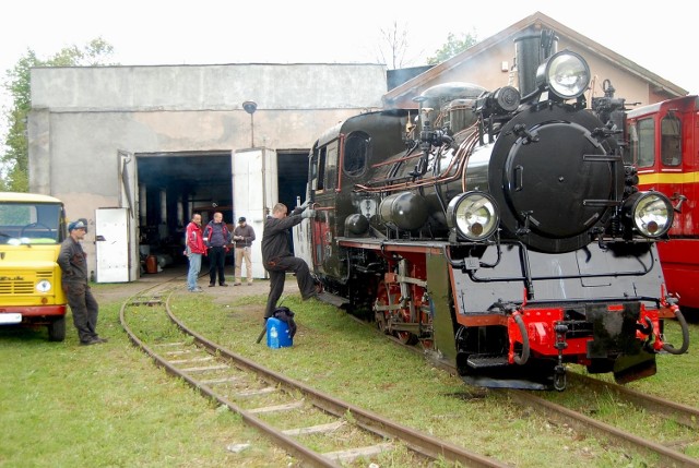 Parowóz kolejki wąskotorowej jest już gotowy do sezonu